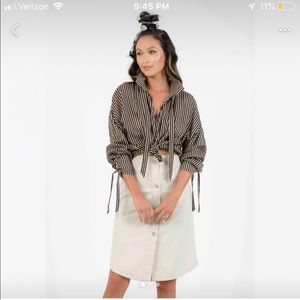 Worn once striped blouse